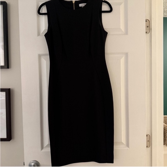 3 for $35 - Calvin Klein Black Midi Dress - Picture 3 of 4